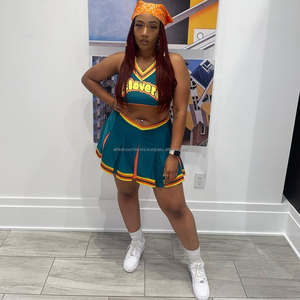 Traje de animadora para mujer, traje de animadora, vestido de moda, uniforme de animadora escolar personalizado - Product Image 4