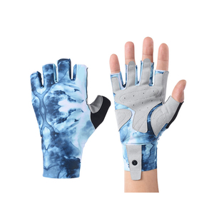 Gants de pêche personnalisés, fabricant OEM, vente en gros, sans doigts, protection UV, paume antidérapante, respirants, pour sports de plein air - Product Image 4