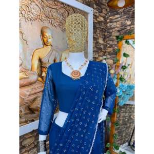 Ready to Wear Beautiful <b>Party</b> <b>Jumpsuit</b> Lehenga Saree for Elegant Look - Product Image 3