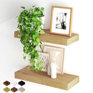 Pine Wood Double Tier Minimalist <b>Wall</b> <b>Shelves</b> & <b>Floating</b> <b>Shelves</b> for Living Room-OEM Custom Wholesale | Aqudus Saleem India - Product Image 1