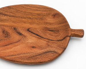 Handcrafted Leaf Wooden Serving Platter <b>Tray</b> Acacia Wood <b>Snack</b> Serving Board Rustic Food Serving <b>Tray</b> - Product Image 4