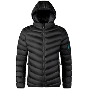 Fabricants de vestes d'hiver matelassées OEM personnalisées pour hommes, manteaux chauds à capuche, imperméables, en duvet, vêtements thermiques de sport lourds - Product Image 4