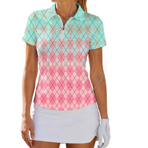 Camisetas de Polo de Golf Premium para Mujer con Tela Elástica Flexible y Absorción de Humedad para Venta en Línea - Product Image 4