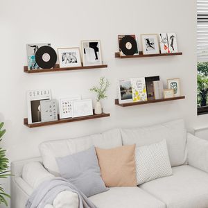 Étagère murale flottante en bois massif, étagère de présentation murale pour salon, chambre, bureau, décoration intérieure, étagères à monter - Product Image 1