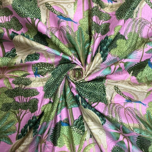 Tela de Algodón Cambray Orgánica con Estampado Tradicional Jaipuri 60x60, Ligera, Estampada a Mano, para Vestidos, Bolsos, Cortinas, Niños - Product Image 4