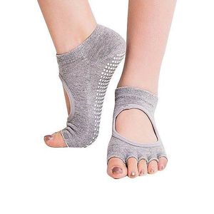 Lot de 3 paires de chaussettes de sport pour yoga à bout ouvert - Product Image 1