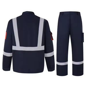Conjunto de Ropa de Trabajo de Manga Larga de Poliéster y Algodón Duradero con Franjas Reflectantes para Reparación Automotriz, Venta al Por Mayor de Fábrica - Product Image 2