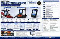 Spectrophotomètre de couleur universel portatif de table en ligne, système de mesure de couleur tout-en-un, plage spectrale 400-700 nm