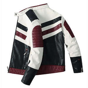 Chaquetas de Cuero Casual para Hombre 2026, 100% Cuero, Tallas Grandes, Estilo Cafe Racer, Chaqueta de Motero Negra, Impermeable, con Cierre de Cremallera, Transpirable - Product Image 4