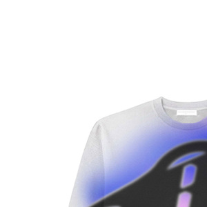 Oversized Short Sleeve T-Shirt <b>Men</b> 100% Cotton Formal Solid Gradient Color Print Streetwear Knitted <b>Turtleneck</b> Front Logo Design - Product Image 3