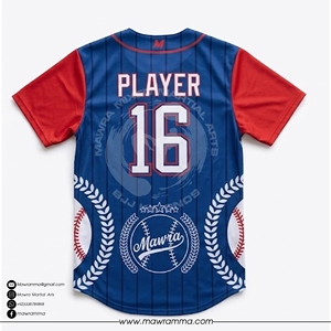 Camiseta de béisbol personalizada con impresión OEM, uniforme deportivo para equipo, camiseta de béisbol sublimada, transpirable y que absorbe la humedad, para unisex. - Product Image 4