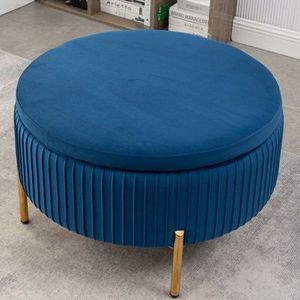Custom Modern Wooden Ottoman <b>Stool</b> with Linen <b>Cushion</b> Multifunctional Footrest Bench for Home Hotel Furniture - Product Image 6
