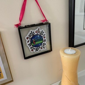 Espejo de Pared Cuadrado de Madera de Pino Hecho a Mano con Acabado Pintado en Verde Salvia, Venta al Por Mayor - Product Image 6