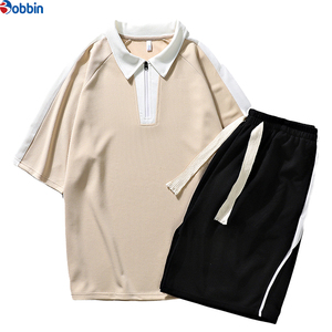 Conjunto Corto Personalizado para Hombre, Camisetas Polo Holgadas de Verano de Alta Calidad, Traje Deportivo Informal con Parches, Conjunto Deportivo para Correr de Manga Corta - Product Image 6
