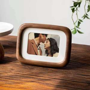 Wooden Rectangular Photo <b>Frame</b> Minimalist Design Tabletop Display Durable Horizontal Picture <b>Frame</b> for Home Office Decor - Product Image 2