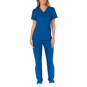 Best material soft fabric anti shrink Medical <b>Scrub</b> <b>Set</b> anti bacterial modern style fashionable anti wrinkle Medical <b>Scrub</b> <b>Set</b> - Product Image 2