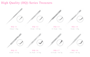 Pinzas de pestañas Colección de pinzas HQ profesional para extensión de pestañas - Product Image 3