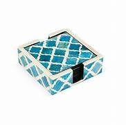 Handcrafted Bone Inlay Coaster Set Luxury Home Dining Decor Traditional Wooden Inlay Coaster Artistic Handmade Table Accessories - Product Image 4