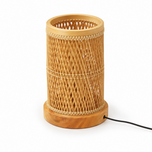 Bamboo Woven <b>Lamp</b> <b>Shade</b> Table <b>Lamp</b> Cover <b>Natural</b> Finish Decorative Light <b>Shade</b> for Living Room Bedroom - Product Image 5