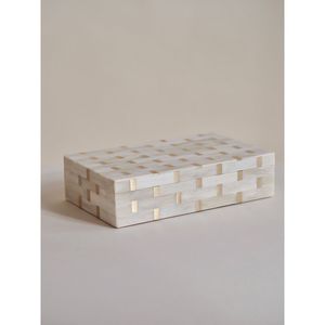 Boîte élégante en os naturel incrusté pour organiser et présenter vos trésors, idéale pour la vente en gros - Product Image 3