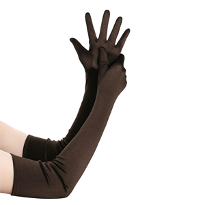Gants longs d'hiver sur mesure pour femme, en cuir, anti-boulochage, pour tenue quotidienne décontractée et soirées en extérieur - Product Image 4