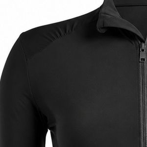 Camisa de Golf Negra de Manga Larga con Cierre Completo para Mujer, Chaqueta Deportiva de Alto Rendimiento, Ropa de Entrenamiento al Aire Libre, Ropa Deportiva Informal - Product Image 3
