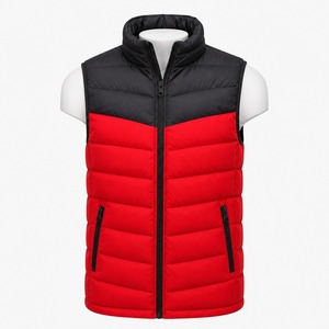 Gilet matelassé pour homme, design élégant, isolation thermique, coupe confortable, durable, léger, en toile imperméable, vêtement d'extérieur pour le froid - Product Image 1