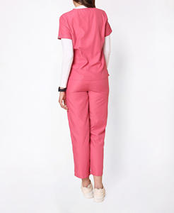 Uniformes Médicos de Verano de Alta Calidad, Conjuntos Unisex de Manga Corta de Poliéster y Spandex para Enfermeras y Esteticistas - Product Image 5