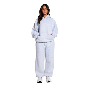 À la mode femmes sweat à capuche uni pull surdimensionné polaire sweat hiver tenue décontracté OEM ODM logo personnalisé usine de vêtements - Product Image 2