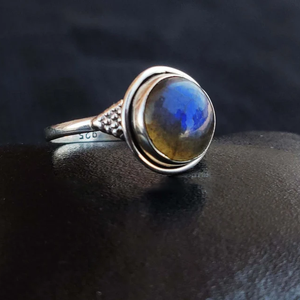 Natural Blue Fire <b>Labradorite</b> <b>Ring</b> 925 Sterling Silver <b>Labradorite</b> Gemstone Jewelry Wedding <b>Ring</b> Gift For Girl's & Women's - Product Image 2