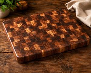Tabla de Cortar de Madera Natural Resistente, Tabla de Cocina Hecha a Mano para Preparar Alimentos, para Verduras, Frutas, Carne y Queso - Product Image 1