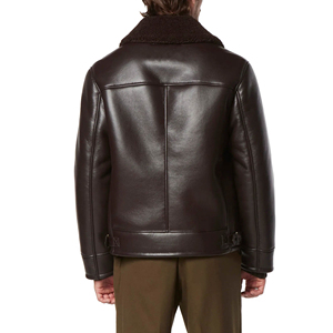 Best Selling Slim Fit <b>Men's</b> Cow Skin Leather Jacket Pure Lambskin with Winter Fur Lining Genuine Biker Style jacket for <b>men</b> - Product Image 4