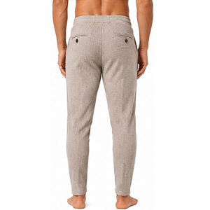 Wholesale Waffle Knit Trousers for Men <b>Slim</b> Fit Casual <b>Jogger</b> Pants Elastic Waist Drawstring Custom Sportswear Bottoms Mens Pant - Product Image 4