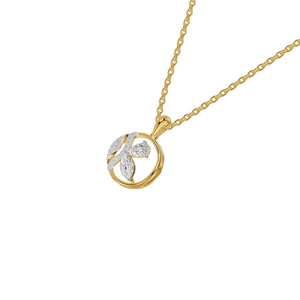 Collier pendentif ovale couleur or avec breloque en cristal taille marquise, bijou pour femme, cadeau de fête - Product Image 2
