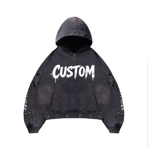 Vente en gros de sweats à capuche urbains, streetwear en coton, pour marques de streetwear américaines en démarrage et fournitures en gros - Product Image 4