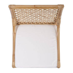 Chaise de salle à manger à dossier en treillis, siège en rotin écologique tressé, mobilier en canne naturelle pour restaurants, hôtels, cafés, vente en gros, approvisionnement B2B - Product Image 3