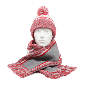 Conjunto de Bufanda Larga y Gorro Jacquard Gris Delta Sigma Theta, 100% Acrílico, Ropa de Invierno Griega, Regalo de Alta Calidad para la Hermandad DST, Escuela - Product Image 2