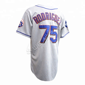 Maillot de baseball personnalisé par sublimation, respirant, en polyester, tissu maillé ample, logo OEM, grande taille, antibactérien, séchage rapide - Product Image 5