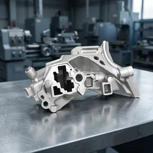 Supports structurels automobiles en aluminium usiné CNC sur mesure avec nervures renforcées VMC, pièces OEM en acier inoxydable - Product Image 4