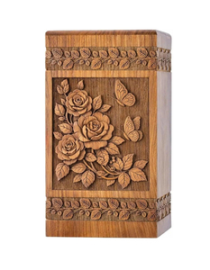 Urnas de Cremación de Madera Natural Ecológicas de Estilo Americano Moderno Hechas a Mano de Súper Calidad - Product Image 1