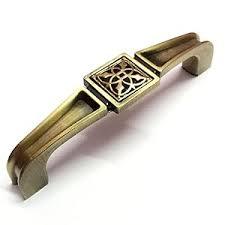 Antique Brass Cabinet Door Pull Handle for Wardrobe Drawer <b>Kitchen</b> Cabinets - Product Image 3