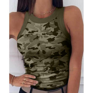 Nouvel Arrivage Gilet Pull Court Tricoté Sans Manches Rayé Vintage Décontracté pour Femme, Vente en Gros - Product Image 1
