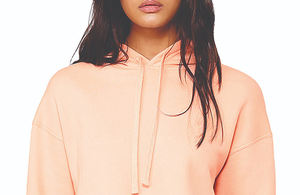 Haut court à capuche pour femme, pull court en molleton doux à manches longues, style décontracté streetwear, idéal pour la détente, la gym et le fitness - Product Image 6