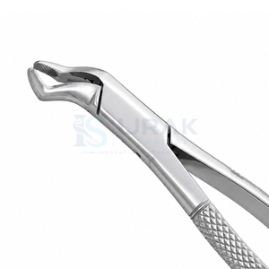 Forceps d'extraction dentaire en argent avec poignée moletée, instrument chirurgical manuel de classe I - Product Image 3