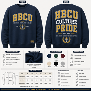 Fournisseur de sweats à capuche pour les universités HBCU, sweats personnalisés, production en gros avec service d'étiquetage privé OEM, vente en gros de sweats HBCU personnalisés - Product Image 5