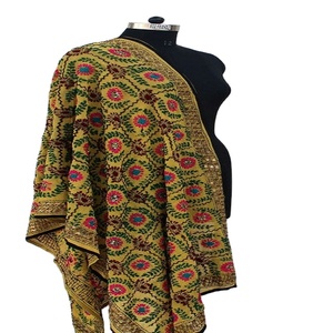 Mirror Embroidered Dupatta For Women And Girls Hijab <b>Shawl</b> Handmade <b>Wrap</b> Phulkari Dupatta for women - Product Image 1