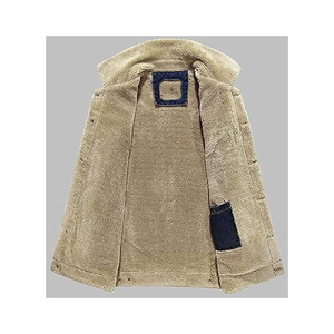 Veste en jean noire pour homme, col rabattu, boutonnage simple, manches longues, manteau décontracté d'automne - Product Image 6