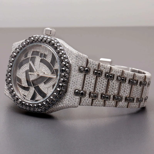 Reloj Deportivo de Lujo Unisex de Cuarzo con Correa de Acero Inoxidable, Cristal de Zafiro, Bisel de Diamantes Analógico para Regalo - Product Image 6