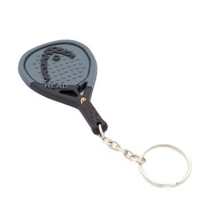 Llavero Personalizable de Goma con Forma de Raqueta de Tenis y Pádel, con Logotipo Personalizado, Material Duradero, Tamaño Personalizado para Regalos en Eventos - Product Image 4