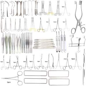 Ensemble de chirurgie pour hernie et hydrocolectomie, 150 pièces, instruments chirurgicaux manuels réutilisables en acier inoxydable allemand, haute qualité - Product Image 1